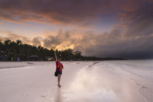 sky woman beach water clouds sunrise surf waves philippines filipina boracay sans coconutpalms westernvisayas tamronsp2470mmf28divcusd nikond610