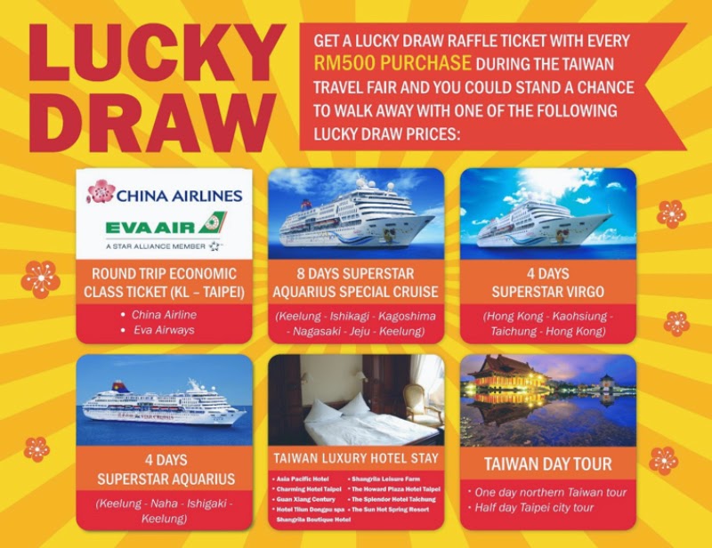 taiwan travel fair lucky draw