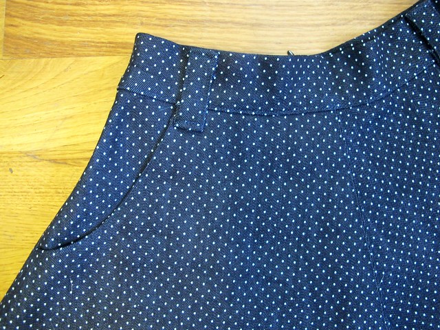 Completed: Polka Dot Denim Hollyburn Skirt | LLADYBIRD
