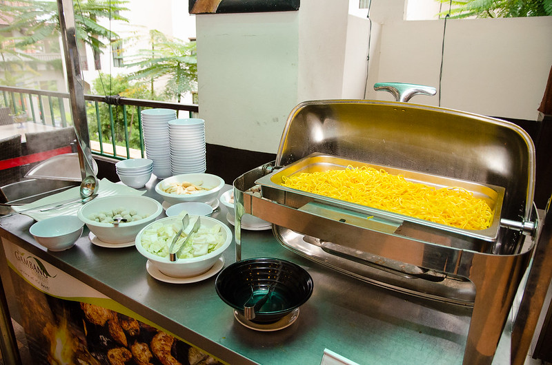 Bukit Gambang Resort City's Breakfast - noodle section