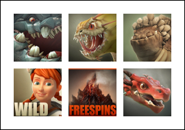 free Dragon's Myth slot game symbols