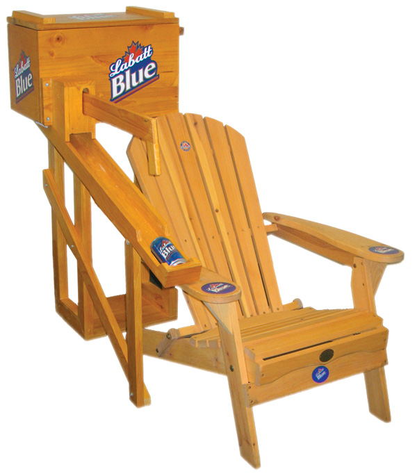 Patent No. D503550S1: Combined Beer Dispensing Cooler And Lawn Chair