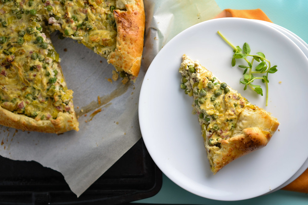 Caramelized Leek, Pea, and Pancetta Galette | Things I Made Today