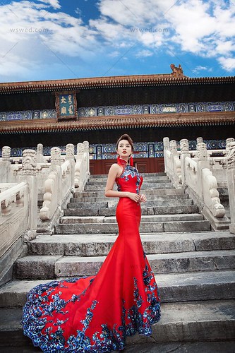 中式新娘,中式婚紗,旗袍婚紗,中國風婚紗,龍鳳褂,秀禾服,中式禮服