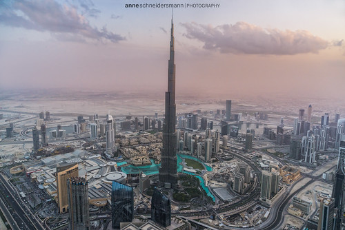 city sunset urban streets architecture clouds dubai cityscape view sony uae aerial emirates khalifa sandstorm burj anneschneidersmann