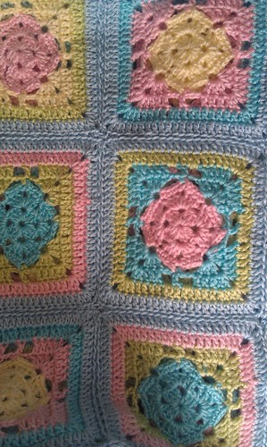 Crochet Blanket Spring Fling Granny Square - Missed Stitches