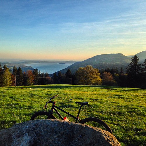 blue sky mountain lake bike evening spring view ride biel instagram ifttt 21042015