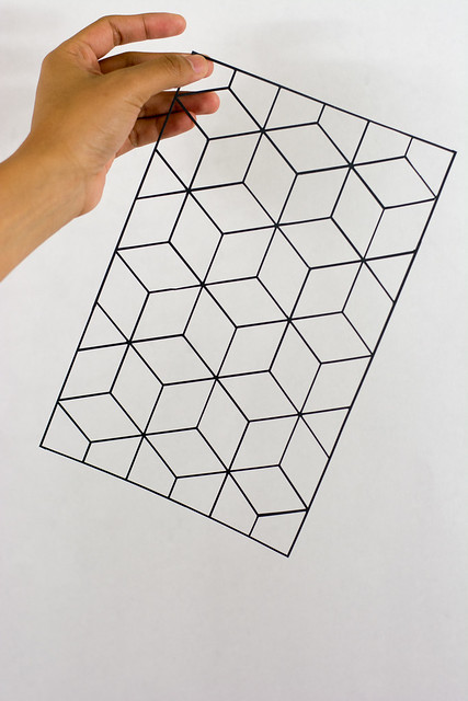 Grid Paper Cutting by Crissy Tioseco