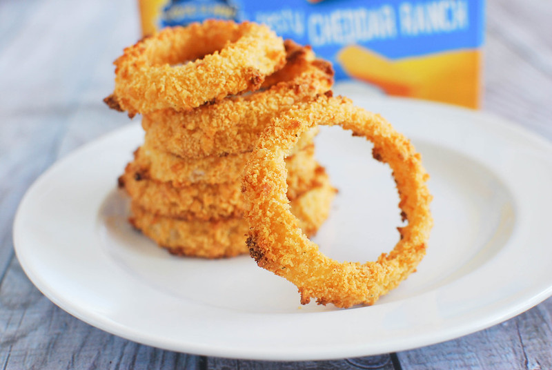 Baked Cheddar Ranch Onion Rings Fake Ginger
