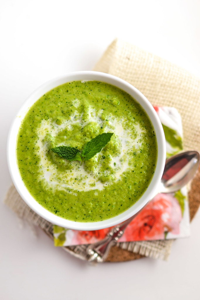 pea mint soup | things i made today