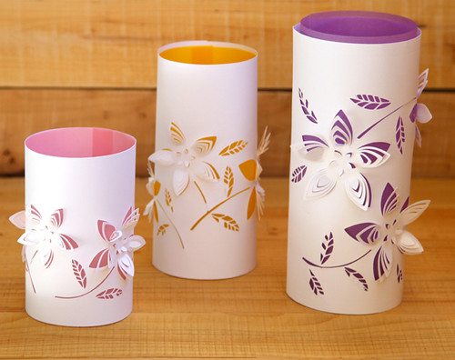 Cut Paper Flower Lanterns