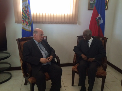 OAS Secretary General Meets with Secretary of State of Foreign Affairs of Haiti
