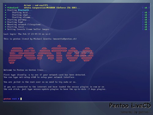 Pentoo - Gentoo Based Penetration Testing Linux LiveCD