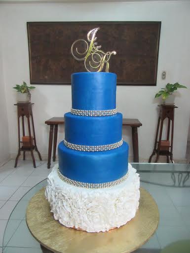 Blue Elegant Cake by Mel N. Luspo-Mel's Kitchen