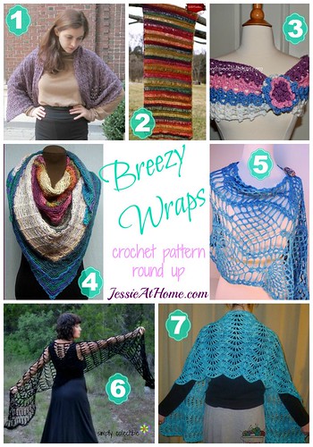 Breezy Wraps Crochet Pattern Round Up from Jessie At Home