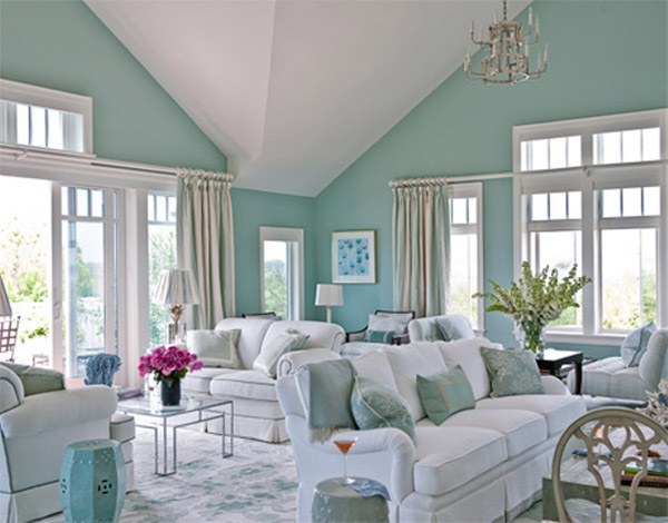 20 gam màu xanh tươi mát phù hợp thiết kế nội thất phòng khách-Phần 1