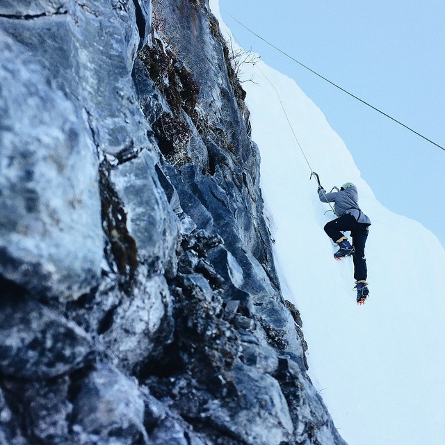 Ice climbing is the bomb. 💣
