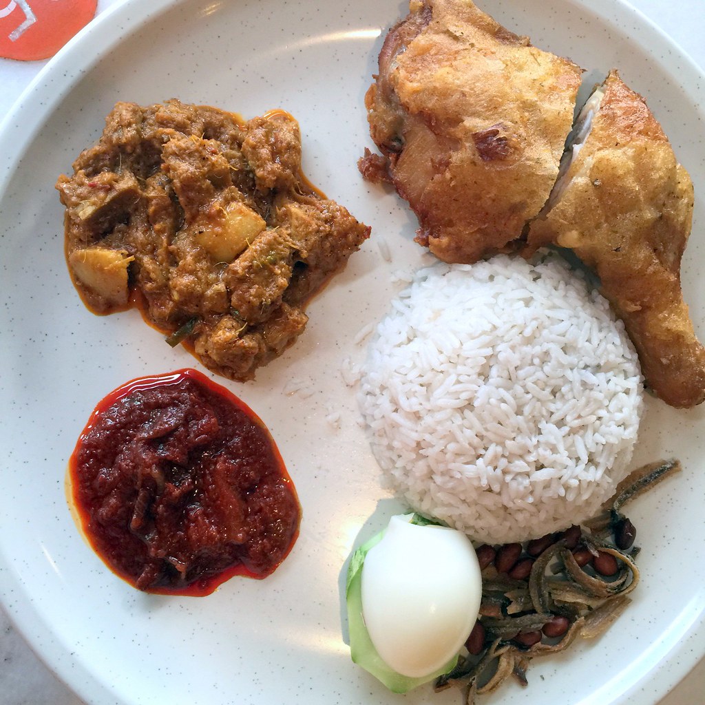 pork rendang nasi lemak - brilliant uptown damansara
