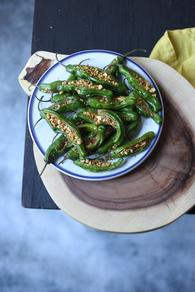 Peanut and Spice Filled Peppers