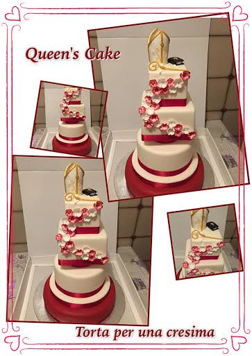 Confirmation Cake by Livia Colabucci of Queen's Cake