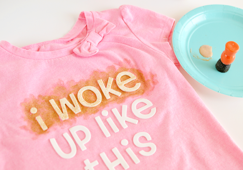 Create this easy customized DIY kids t-shirt inspired by this Beyonce quote with just a few supplies. You could create any graphic shirt!