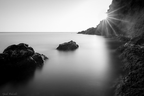 longexposure sunset sea blackandwhite bw tramonto mare cliffs sole pantelleria sunstar sataria