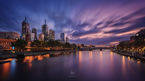 city longexposure urban sunrise river cityscape australia melbourne victoria yarra vic 2015