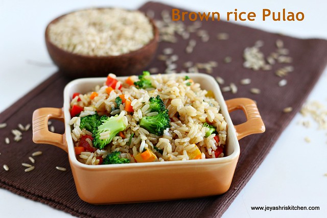 brown rice- pulao
