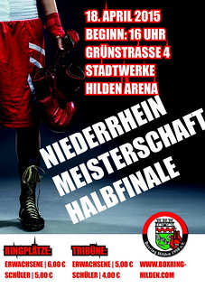 Plakat Boxring Hilden DIN A3 - April
