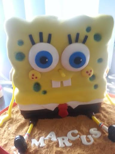 Spongebob Themed Birthday Cake by Maureen Censon