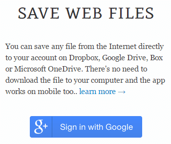 Transfer Web Files directly to Google Drive, Dropbox and OneDrive-HindiDost