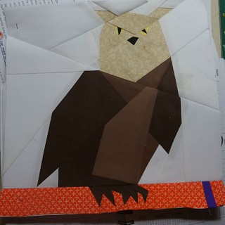 Eagle owl, Pod quilt a long.