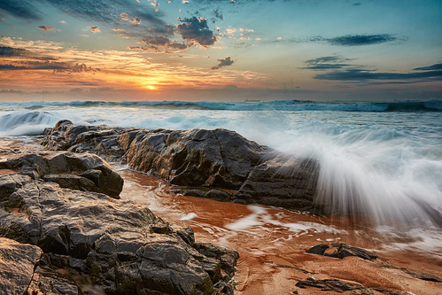 morning seascape beach sunrise landscape southafrica rocks waves indianocean durban kwazulunatal umhlangarocks umhlanga canon24105f4 canon5dmk3 hitechreversendgrad markmullenphotography