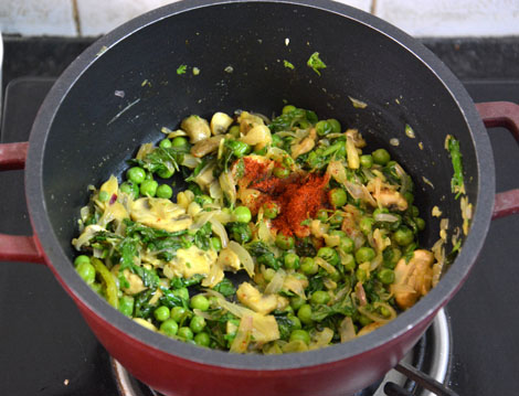 Couscous Peas Mushrooms Recipe