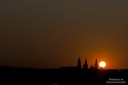 santiago sunset catedral galicia santiagodecompostela compostela puestadesol