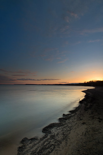 sunset sky cloud beach water evening debris peaceful portdover