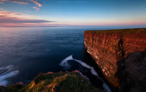 uk longexposure sea cliff seascape nature water beautiful rural canon landscape island eos evening scotland countryside orkney view unitedkingdom awesome country reserve wideangle cliffs filter northsea land dreamy fullframe dslr breathtaking mainland dreamscape waterscape 32x seapink ndfilter ef1740 mullhead deerness 5dmkii