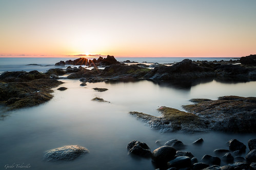 longexposure sunset sea seascape mar tramonto mare cliffs scogli puestadelsol lungaesposizione