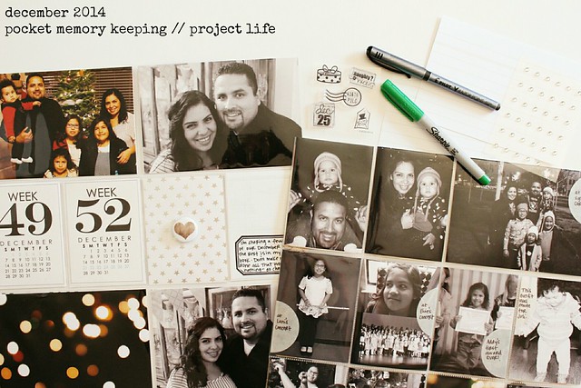 november / december 2014 layouts :: pocket memory keeping / project life