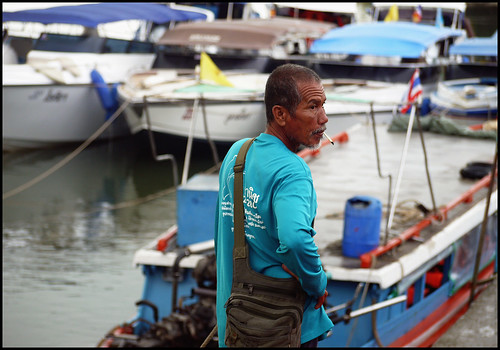 Boatman at Bang Rong