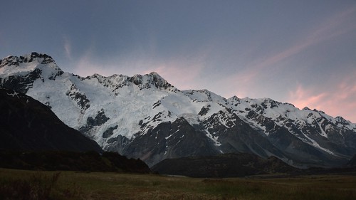 aoraki mountcook newzealand nuevazelanda montañas mountain sunset atardecer sefton