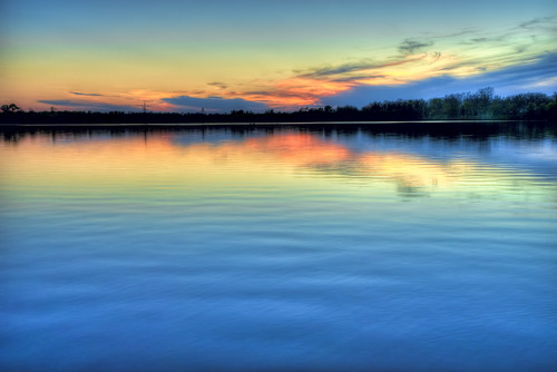 blue sunset red lake clouds reflections sony peaceful calm ripples hdr a7ii redrivernationalwildliferefuge sonya7ii