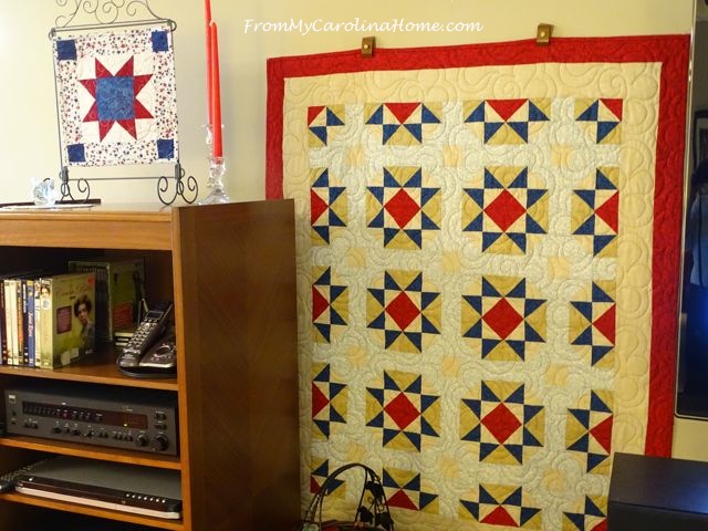 Patriotic Star Mini Quilt ~ From My Carolina Home