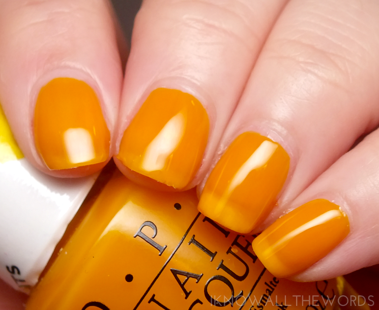 opi colour paints primarily yellow