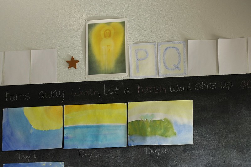 letters (1st grade) and creation (3rd grade)