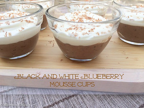 Black and White Blueberry Mousse