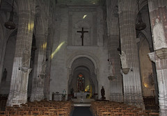Interior of the church Saint-Ouen in Pont-Audemer