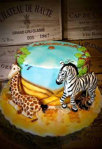 Jungle Themed Cake by Katarzyna Koza of Sweet Little Bliss