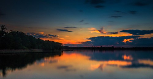 longexposure sunset sky lake berlin deutschland see sonnenuntergang himmel reflexions langzeitbelichtung reflektionen steppenwolf33