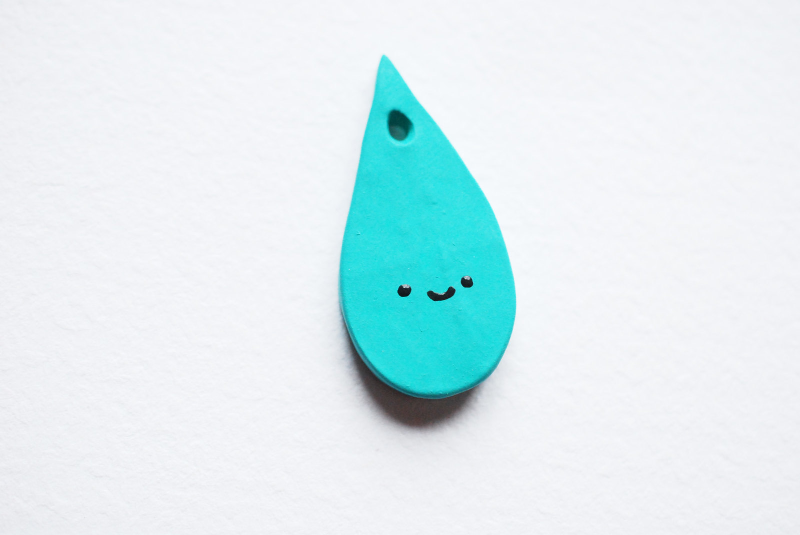 Polymer Clay Raindrop Necklace